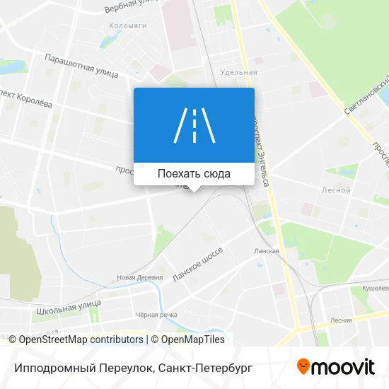Карта Ипподромный Переулок