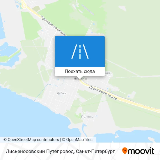 Карта Лисьеносовский Путепровод