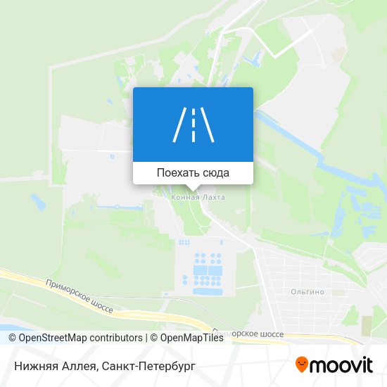 Карта Нижняя Аллея