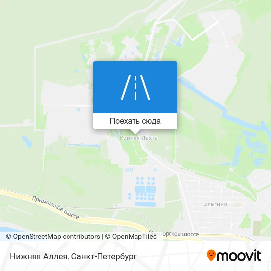 Карта Нижняя Аллея