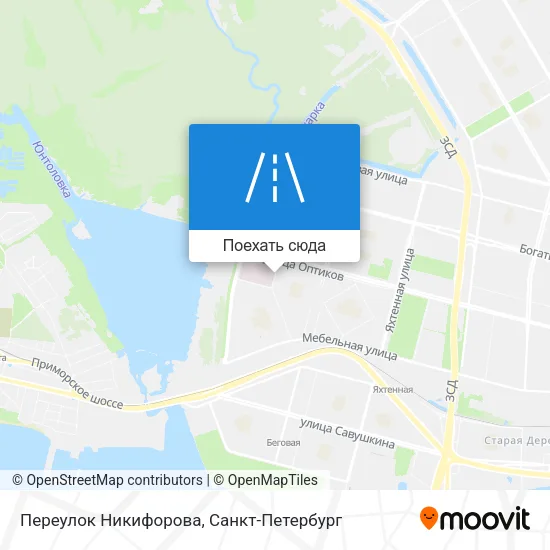 Карта Переулок Никифорова