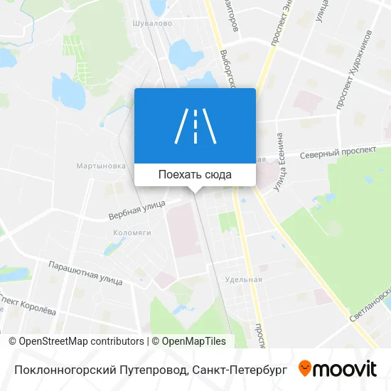 Карта Поклонногорский Путепровод
