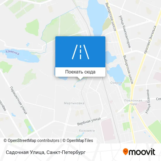 Карта Садочная Улица