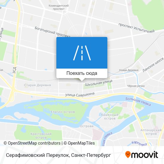 Карта Серафимовский Переулок