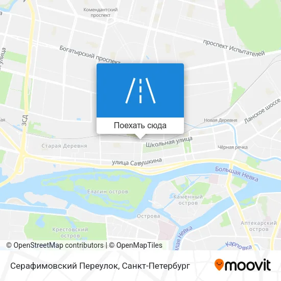 Карта Серафимовский Переулок