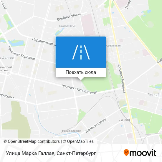 Карта Улица Марка Галлая