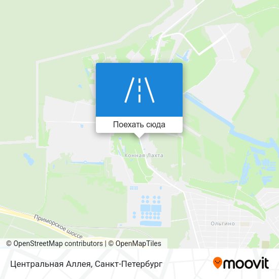 Карта Центральная Аллея