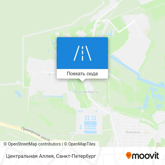 Карта Центральная Аллея