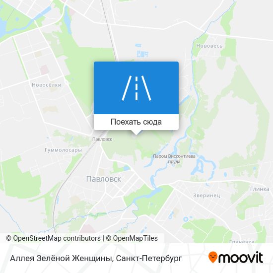 Карта Аллея Зелёной Женщины