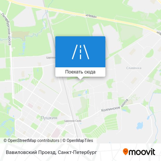 Карта Вавиловский Проезд