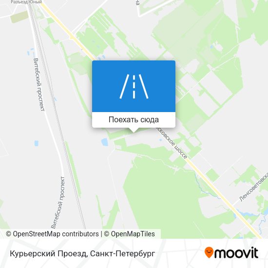 Карта Курьерский Проезд