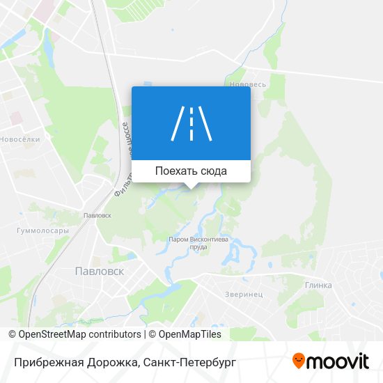 Карта Прибрежная Дорожка