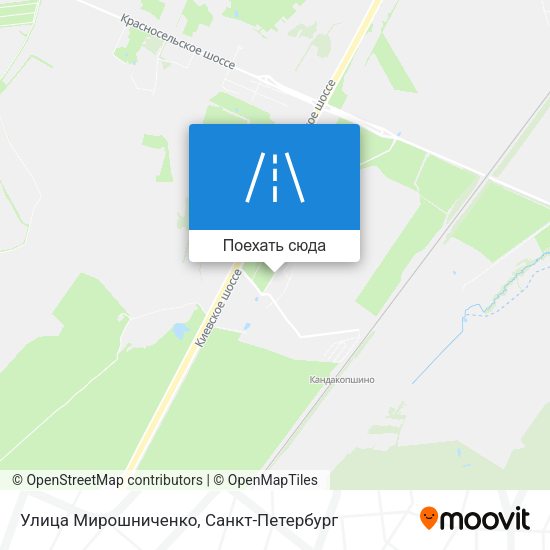 Карта Улица Мирошниченко