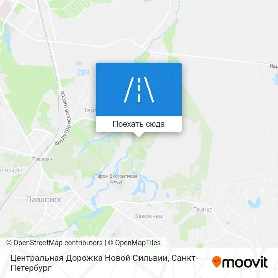 Карта Центральная Дорожка Новой Сильвии