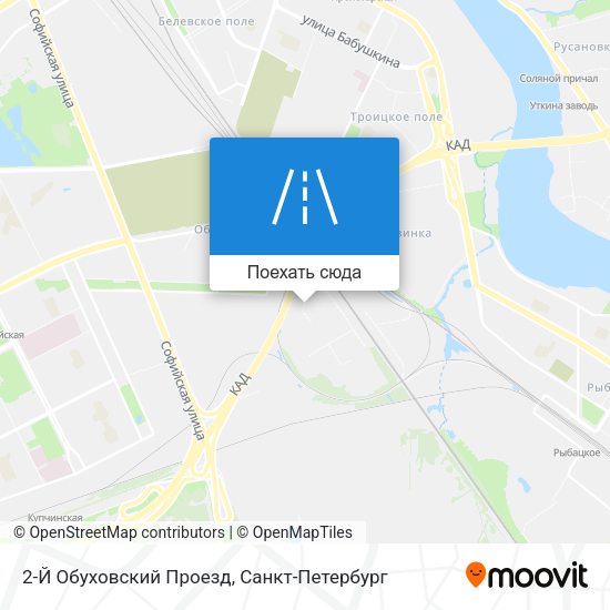Карта 2-Й Обуховский Проезд