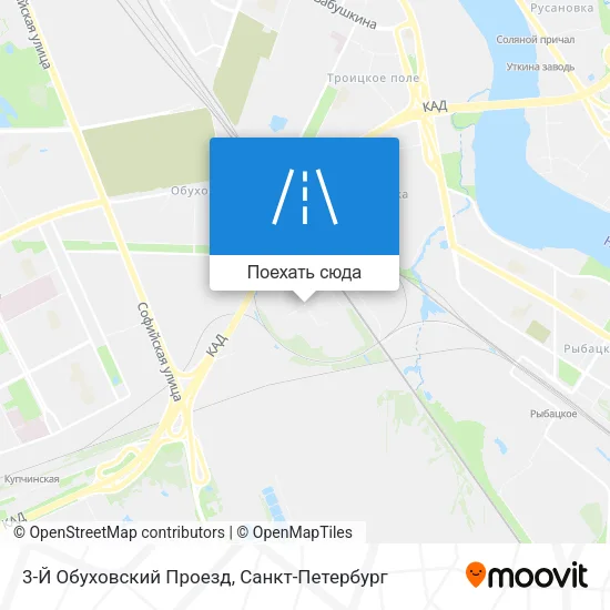 Карта 3-Й Обуховский Проезд