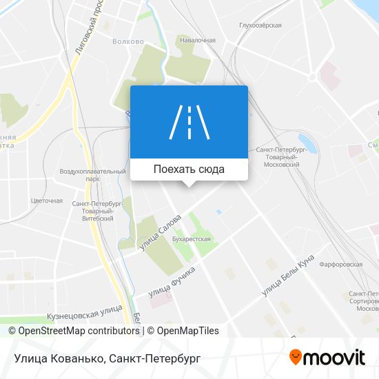 Карта Улица Кованько