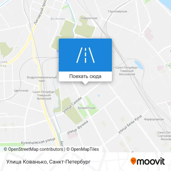 Карта Улица Кованько