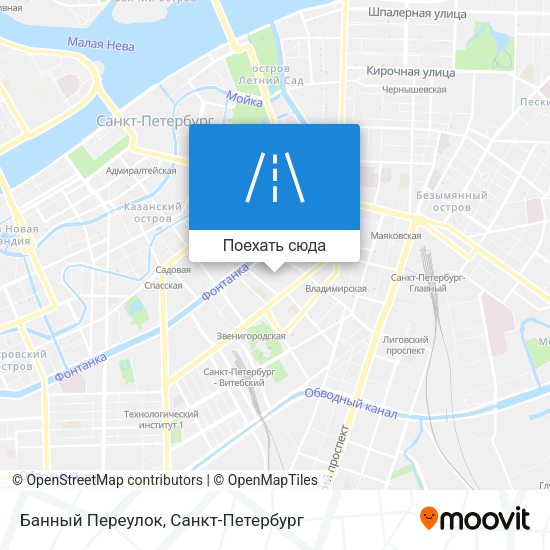 Карта Банный Переулок