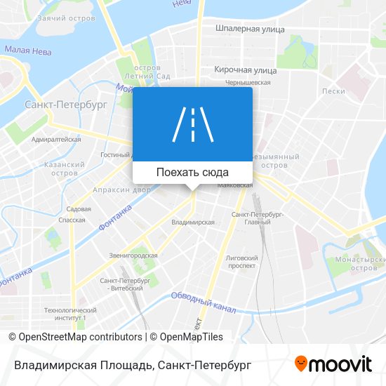 Карта Владимирская Площадь