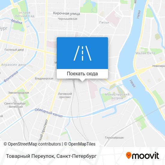 Карта Товарный Переулок