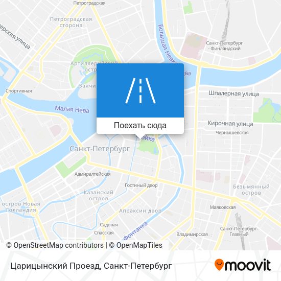Карта Царицынский Проезд
