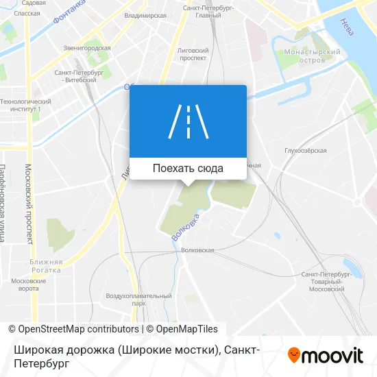 Карта Широкая дорожка (Широкие мостки)