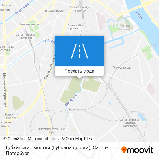 Карта Губкинские мостки (Губкина дорога)