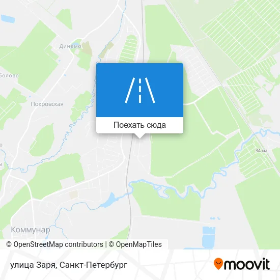 Карта улица Заря