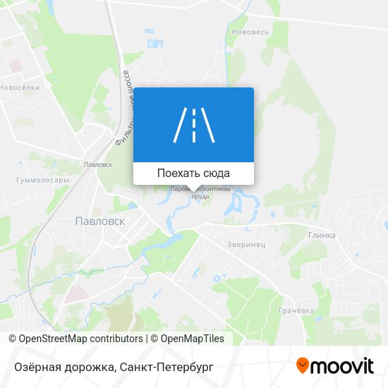Карта Озёрная дорожка