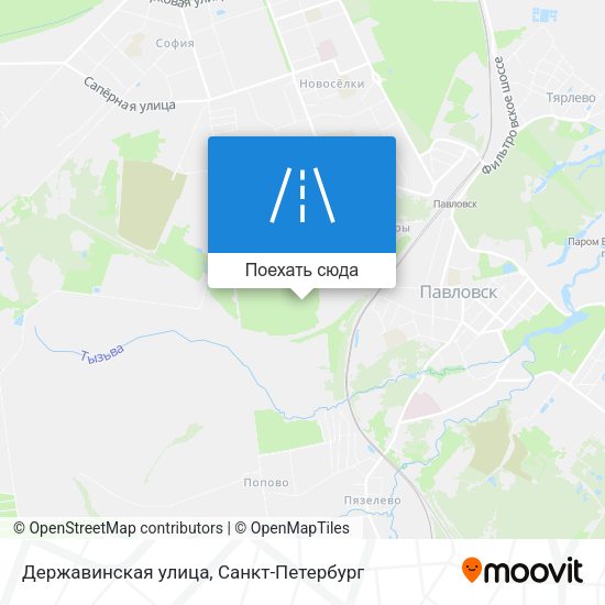 Карта Державинская улица
