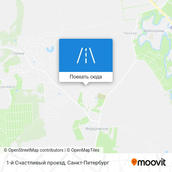 Карта 1-й Счастливый проезд