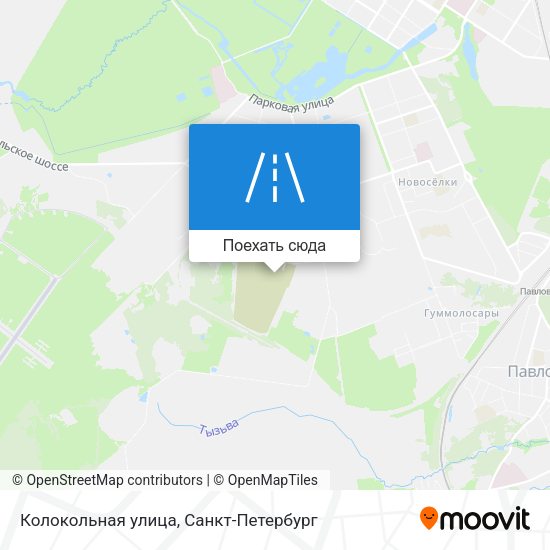Карта Колокольная улица