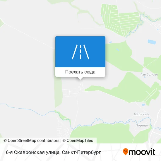 Карта 6-я Скавронская улица
