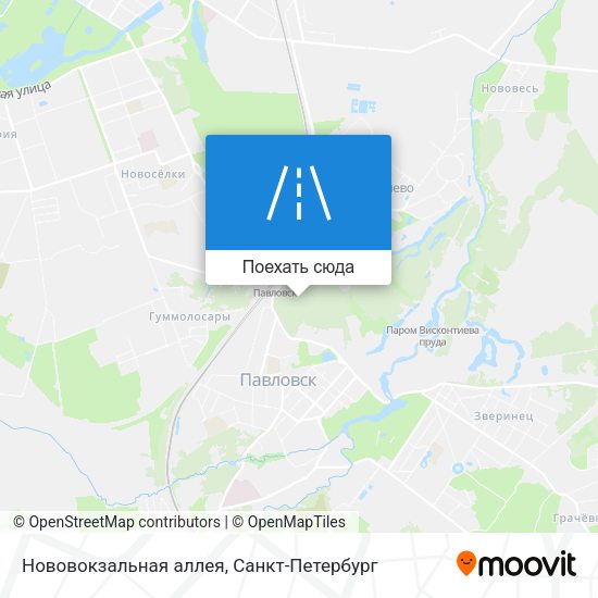 Карта Нововокзальная аллея