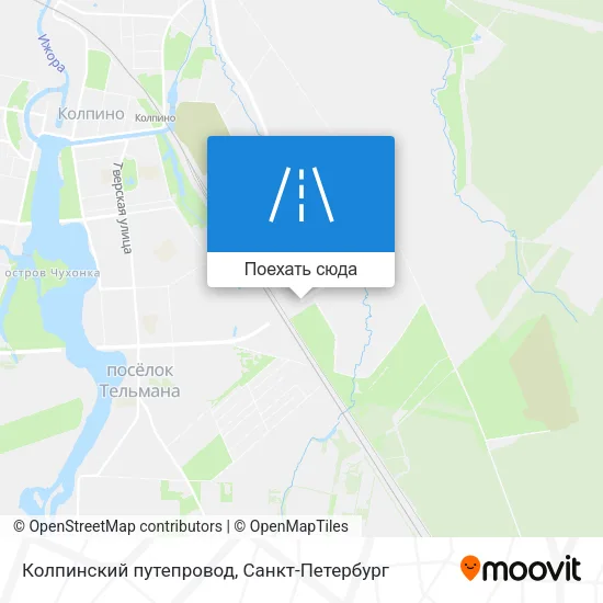 Карта Колпинский путепровод