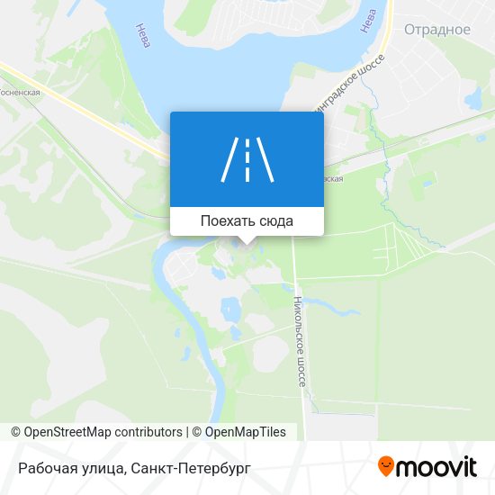 Карта Рабочая улица