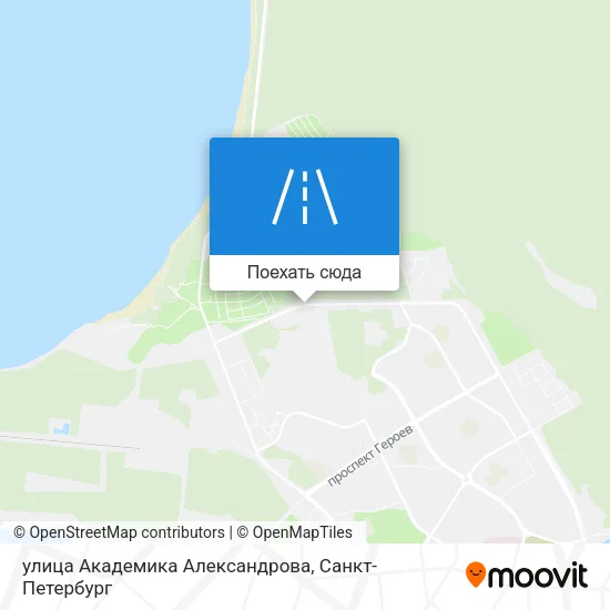 Карта улица Академика Александрова