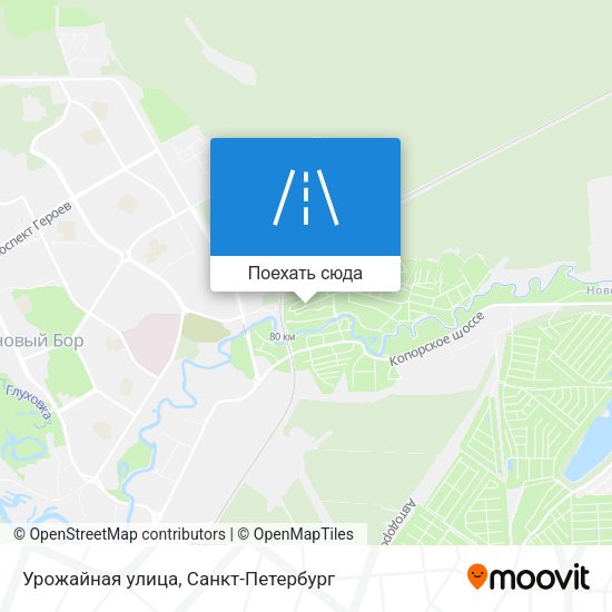 Карта Урожайная улица