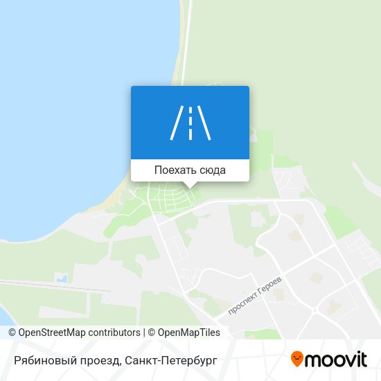 Карта Рябиновый проезд