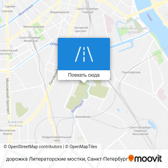 Карта дорожка Литераторские мостки
