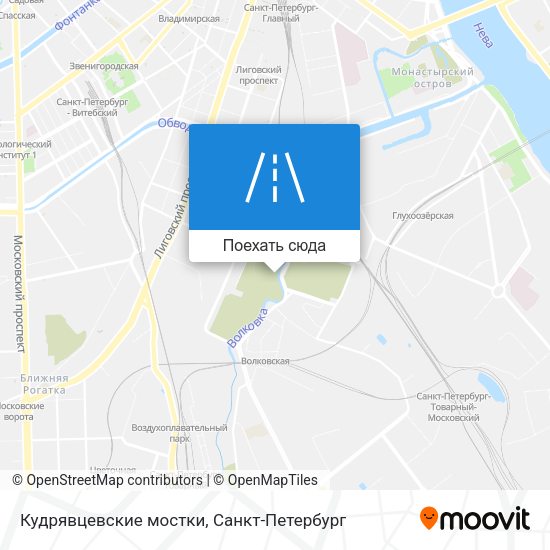 Карта Кудрявцевские мостки