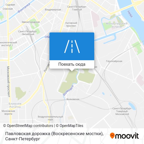 Карта Павловская дорожка (Воскресенские мостки)