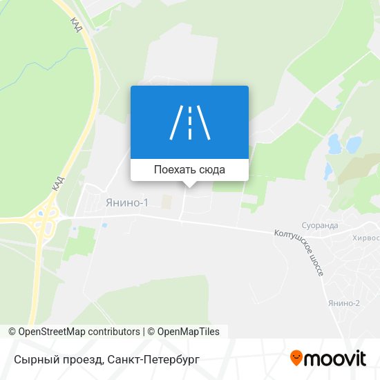 Карта Сырный проезд