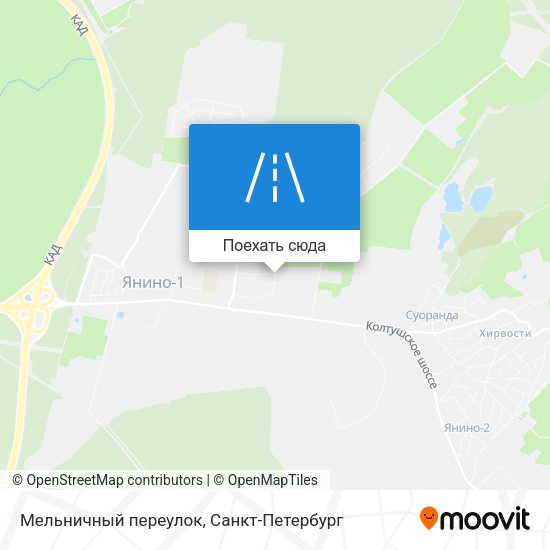 Карта Мельничный переулок