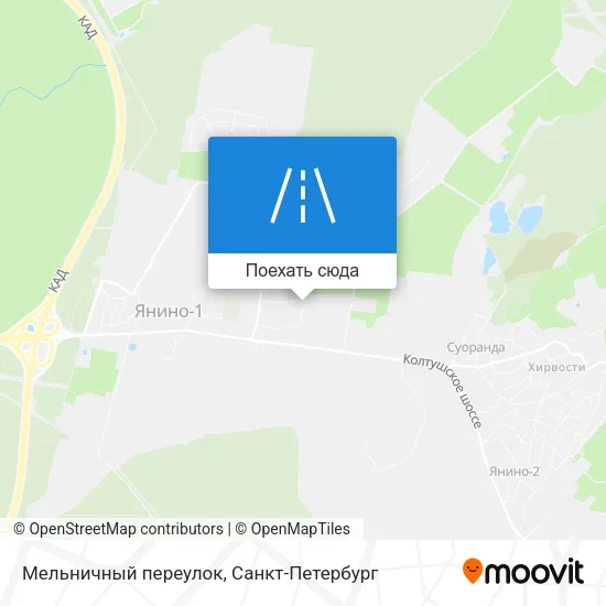 Карта Мельничный переулок