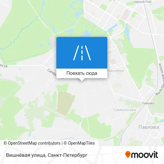 Карта Вишнёвая улица