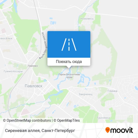 Карта Сиреневая аллея