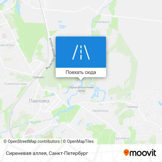 Карта Сиреневая аллея