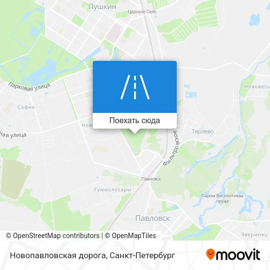 Карта Новопавловская дорога